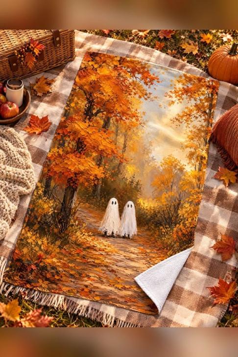 Sheet Ghost Autumn Beach Towel — Halloween Gift