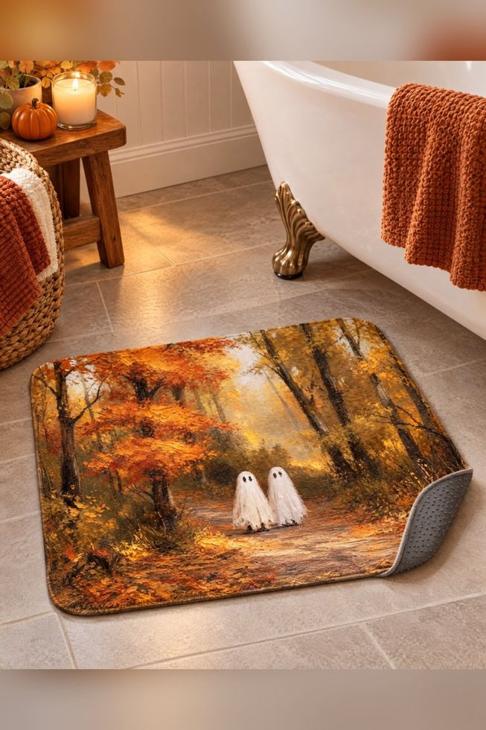 Sheet Ghost Forest Bath Mat — Autumn Gift